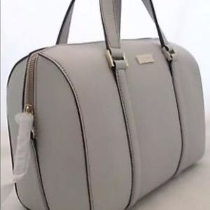 KATE SPADE Newbury Lane Cassie Satchel Mikas Pond Wallet NWT Smoke Gray  $450